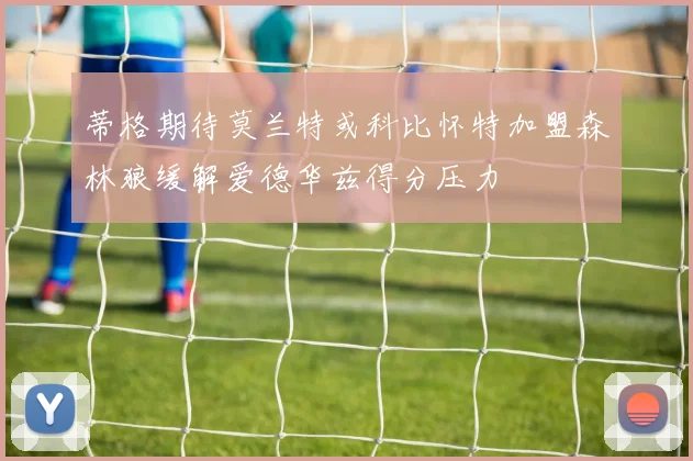 蒂格期待莫兰特或科比怀特加盟森林狼缓解爱德华兹得分压力